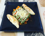 Foto del paso 6 de la receta: Lasaña de verduras con supremas de rape a la plancha