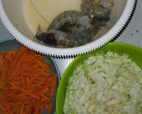 Foto langkah ke 2 dari resep Bakwan Panggang Mie Kol Udang Wortel (tanpa telur).