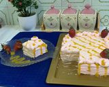 A picture of step 1 of 15 minutes birthday cake no bake.