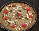 A picture of step 21 of White Chocolate Mint Cream Torte with Chocolate Cream Topping.