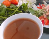 Hình bước làm 4 của món Canh chua bông so đũa tép sông!