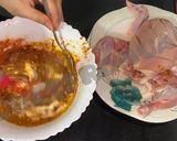 A picture of step 2 of Masala Chargha.