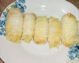Foto langkah ke 4 dari resep Sawi Putih Gulung Duo Protein.