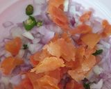 A picture of step 1 of Anda Ghotala Masala Omelette.