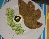 A picture of step 3 of Brocco Masala Bhakri.