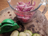 Pink Pickled Taco Onions