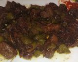صورة لخطوة 4 من وصفة كبد خروف مع البصل والفلفل الحلو بنننننة!!!🍖🥩🍖🥩🥘