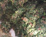 A picture of step 2 of Mchicha in Peanut Powder#4 week contest.