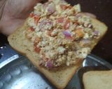 A picture of step 3 of Veggies toast.