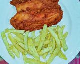 A picture of step 5 of Amritsari fish Fry with finger chip.