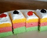 Foto langkah ke 7 dari resep Rainbow Steamed Cake.