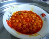 A picture of step 11 of Aloo kulcha with chhole.