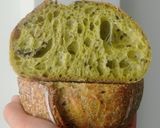 Foto langkah ke 20 dari resep Pandan Biji Wijen Hitam Sourdough Bread.