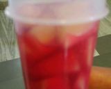 A picture of step 2 of Frozen Muskmelon Pepsicles in RoohAfza.