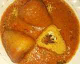 A picture of step 3 of Gatte ki sabji.