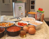 Foto del paso 1 de la receta: Pudín de merluza y gambas