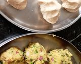 A picture of step 4 of Aloo paratha with kashmiri dum aloo dum & Kesar pista shrikhand (Breakfast).