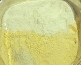 A picture of step 1 of Besan Laddu.