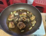 A picture of step 3 of Three Cup Chicken.