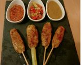Foto langkah ke 7 dari resep Sate lilit ayam.