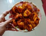 A picture of step 1 of Prawns Pulao.