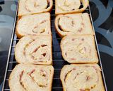 Foto langkah ke 8 dari resep Ham and Cheese Loaf Bread.