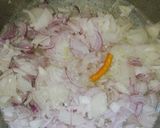 A picture of step 2 of Methi sabzi.