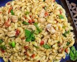 A picture of step 5 of Chicken Pasta.