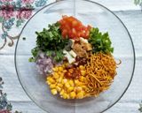 A picture of step 2 of Chatpata Corn Chaat.