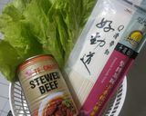 A picture of step 1 of Easy Beef Noodle Soup.