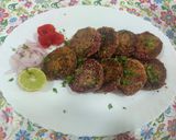 A picture of step 5 of Purple sweet potato cutlets.