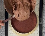 A picture of step 7 of Knam’s Sacher Semifreddo Cake.