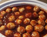 A picture of step 3 of Big Poppa's sweet n' sour meatballs.