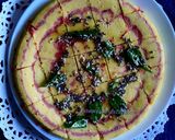 A picture of step 5 of Designer beetroot dhokla.