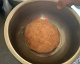 A picture of step 4 of 2 layer bread.