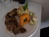 Pimiento relleno (plato Vegetariano)
