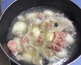 A picture of step 4 of Japanese Taro-Potato with Chicken and Miso.