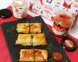 Foto del paso 10 de la receta: Rollitos mixtos de navidad con cebolla caramelizada y tomate