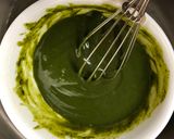 A picture of step 3 of Japanese Matcha and Azuki Beans Soft Chocolate.