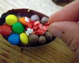 Foto del paso 4 de la receta: Huevos de chocolate rellenos Gold