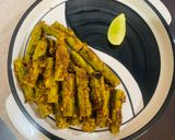 A picture of step 3 of Drumstick mustard fry.