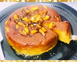 A picture of step 4 of Caramelised Nuts bread pudding.