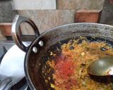 A picture of step 4 of काठियावाड़ी सेव टमाटर की सब्जी (sev tamater ki sabji recipe in h.
