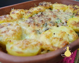 Foto del paso 15 de la receta: Patatas al horno con bacon y guisantes