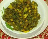 A picture of step 4 of Chola Shaker Ghonto Bengali Style.