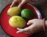 A picture of step 1 of Mango Juice.