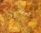 A picture of step 6 of Aloo Simlamirch.