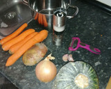 Foto del paso 1 de la receta: Crema de calabaza y zanahoria, fast and rápido