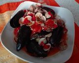 Foto del passaggio 7 della ricetta SOUTE' DI COZZE E VONGOLE o spaghetti cozze e vongole