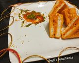 A picture of step 5 of Bread pakoda.